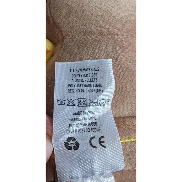 Beauty and the Beast Cogsworth Plush Disney Store 6" Rare Bead Bottom Clock Face - Picture 11 of 15